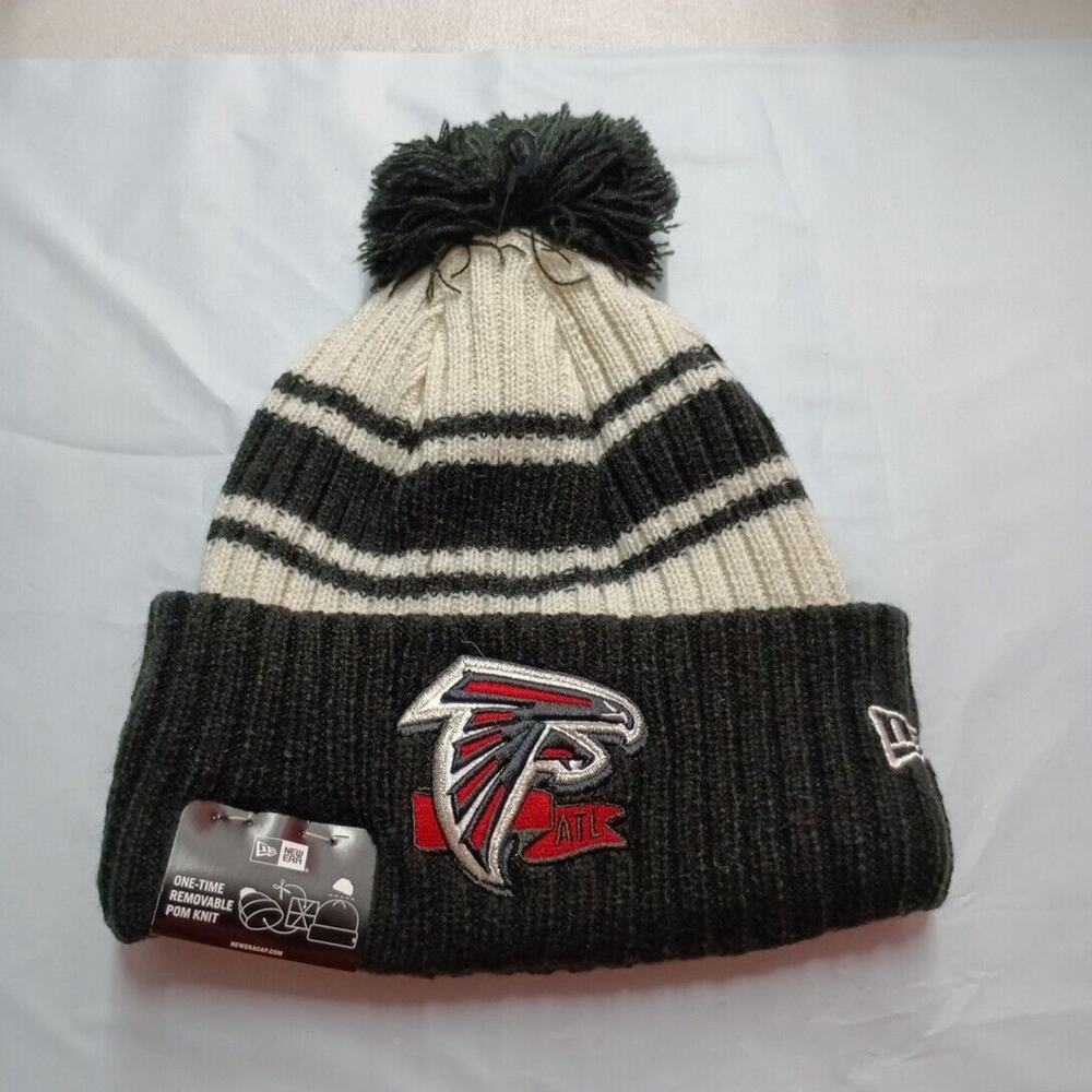 New Era Atlanta Falcons Black/White Beanie‎ OSFM